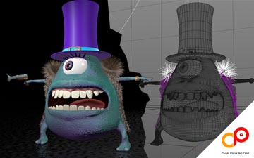 3D cartoon creature